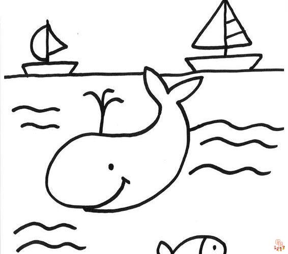 Coloriage Poisson Des Dessins à Imprimer pour les Enfants