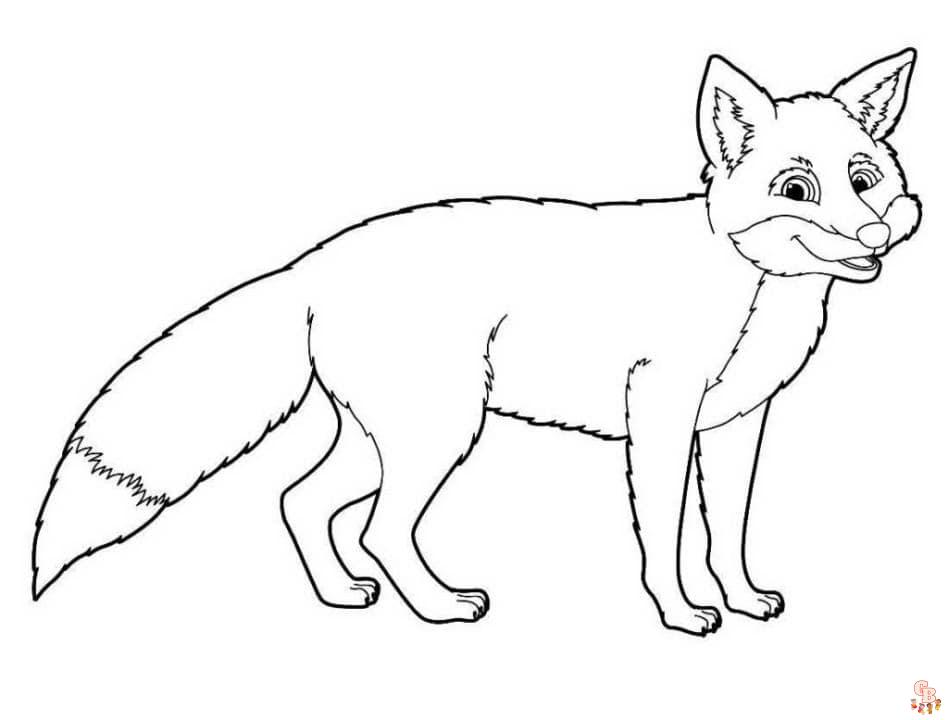 Modèles de coloriage renard gratuitement - Images pour enfants et adultes