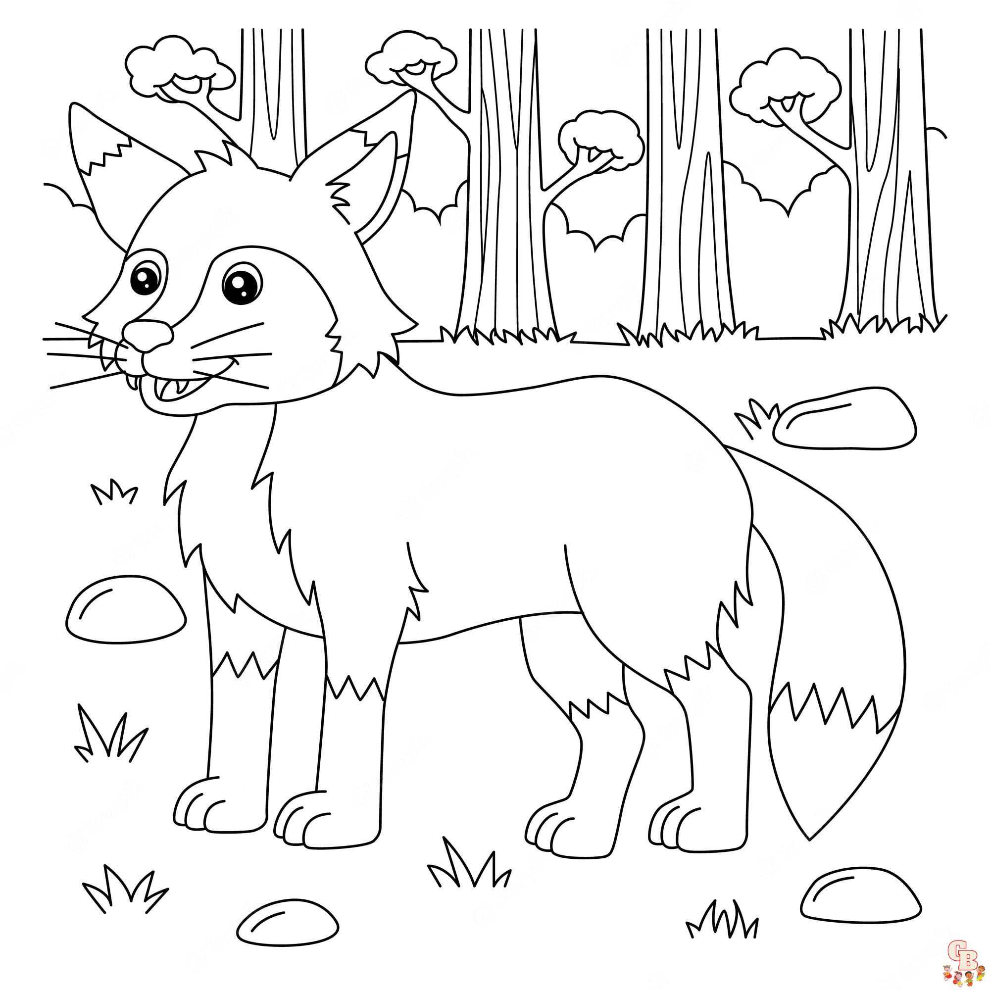 Modèles de coloriage renard gratuitement - Images pour enfants et adultes