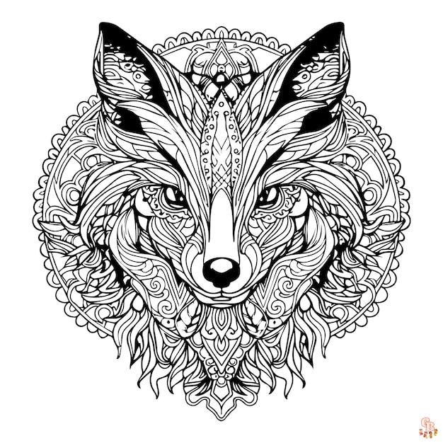 Modèles de coloriage renard gratuitement - Images pour enfants et adultes