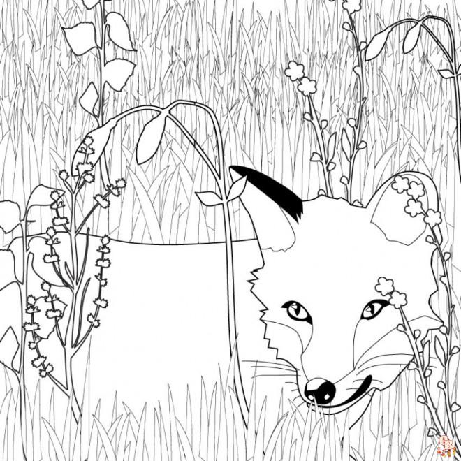 Modèles de coloriage renard gratuitement - Images pour enfants et adultes