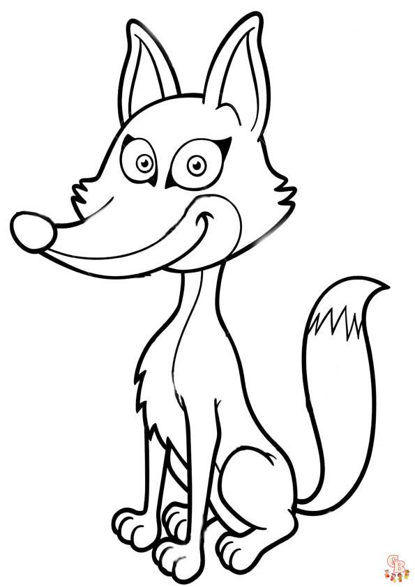 Modèles de coloriage renard gratuitement - Images pour enfants et adultes