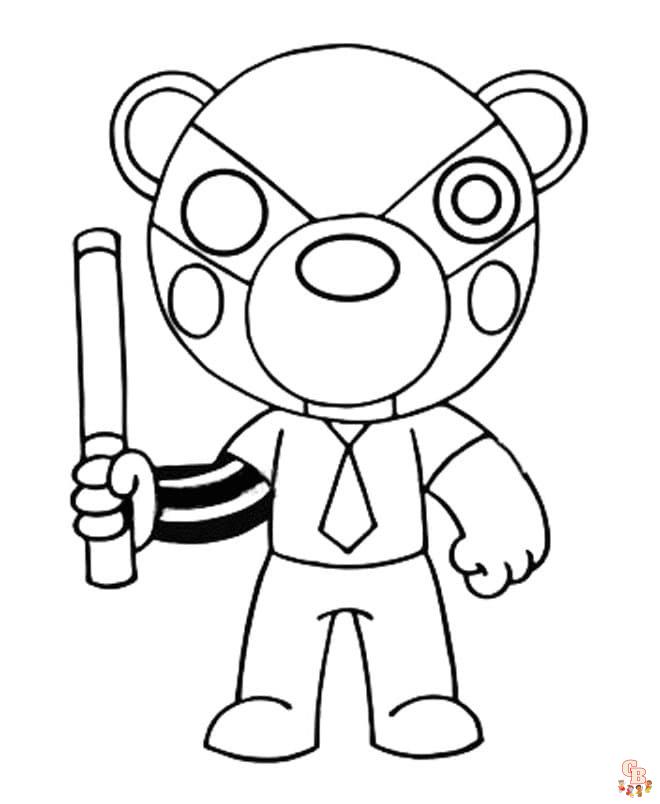 Coloriage gratuit Roblox pour les enfants - personnages, armes et équipements, logo et icône à colorier