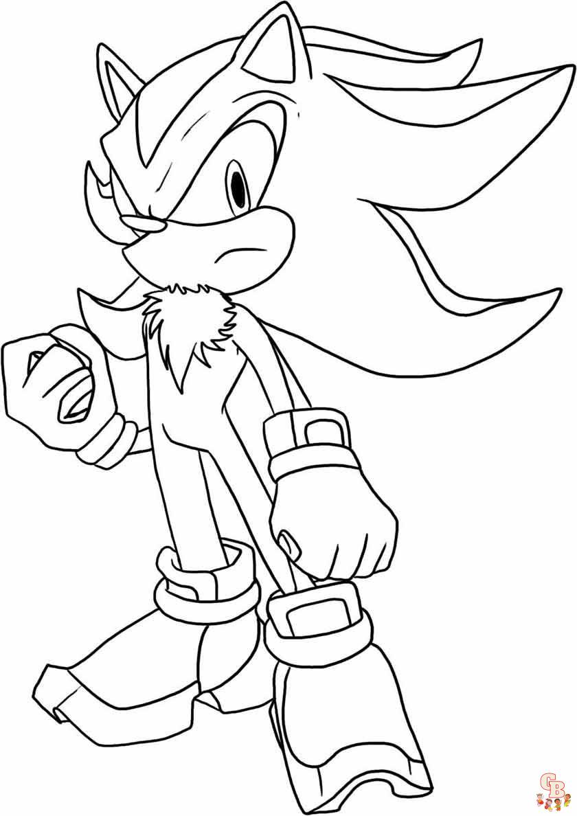 Coloriage Sonic Dessins à colorier de Sonic pour enfants