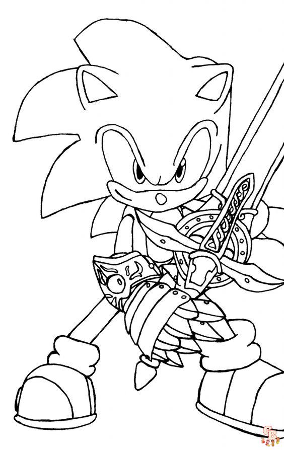 Coloriage Sonic Dessins à colorier de Sonic pour enfants