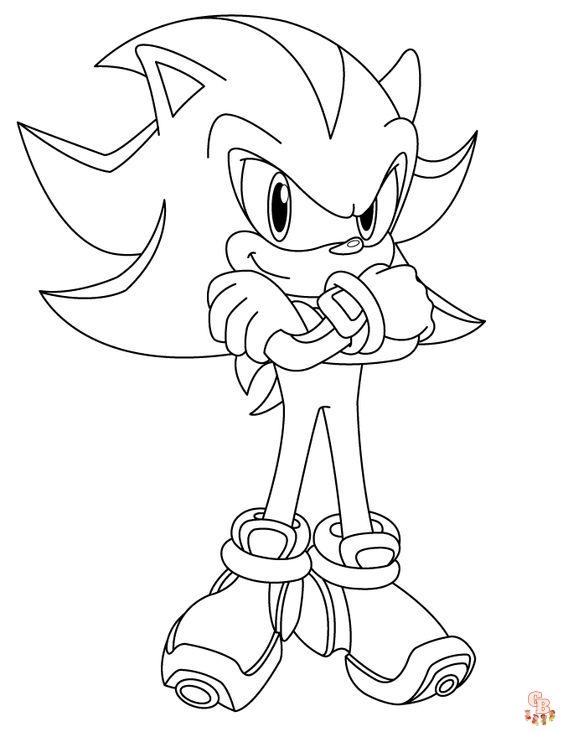 Coloriage Sonic Dessins à colorier de Sonic pour enfants