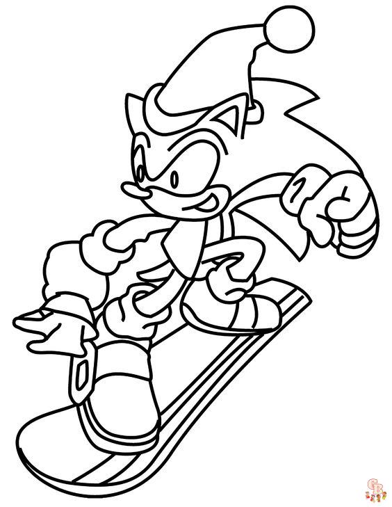 Coloriage Sonic Dessins à colorier de Sonic pour enfants