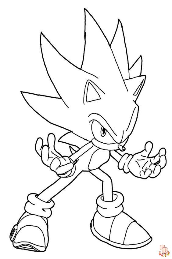 Coloriage Sonic Dessins à colorier de Sonic pour enfants