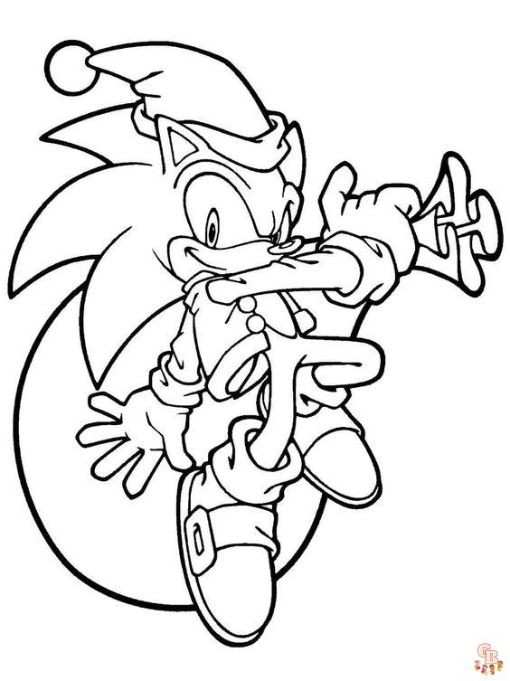 Coloriage Sonic Dessins à colorier de Sonic pour enfants