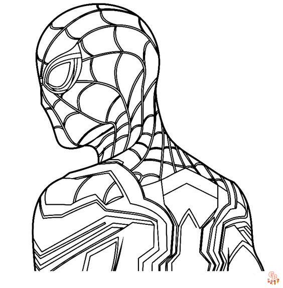 Coloriage Spiderman Pages à colorier gratuites de Spiderman en action avec ses ennemis