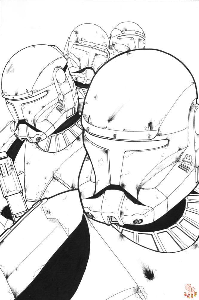 Coloriage Star Wars Gratuitement - Les Meilleurs Dessins pour Enfants