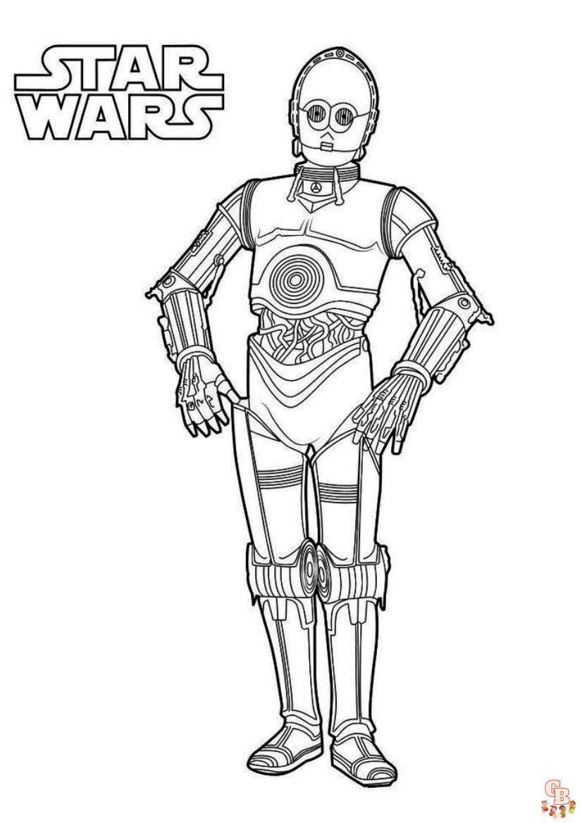 Coloriage Star Wars Gratuitement - Les Meilleurs Dessins pour Enfants