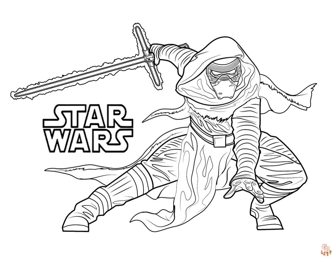 Coloriage Star Wars Gratuitement - Les Meilleurs Dessins pour Enfants