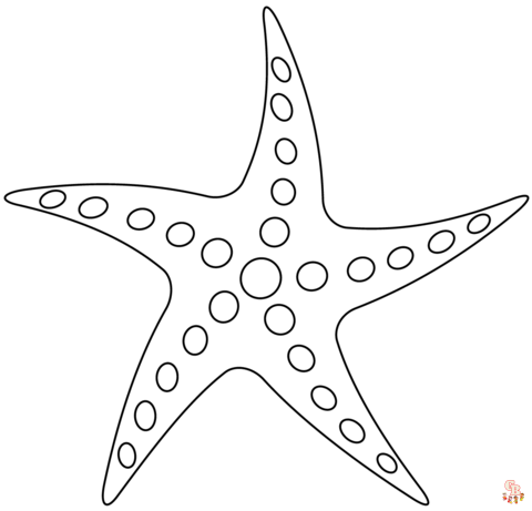 starfish coloring page