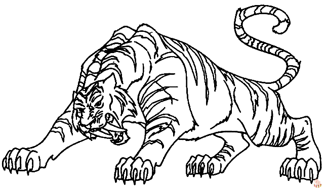 Coloriage Tigre pour Enfant - Les plus beaux modèles à imprimer