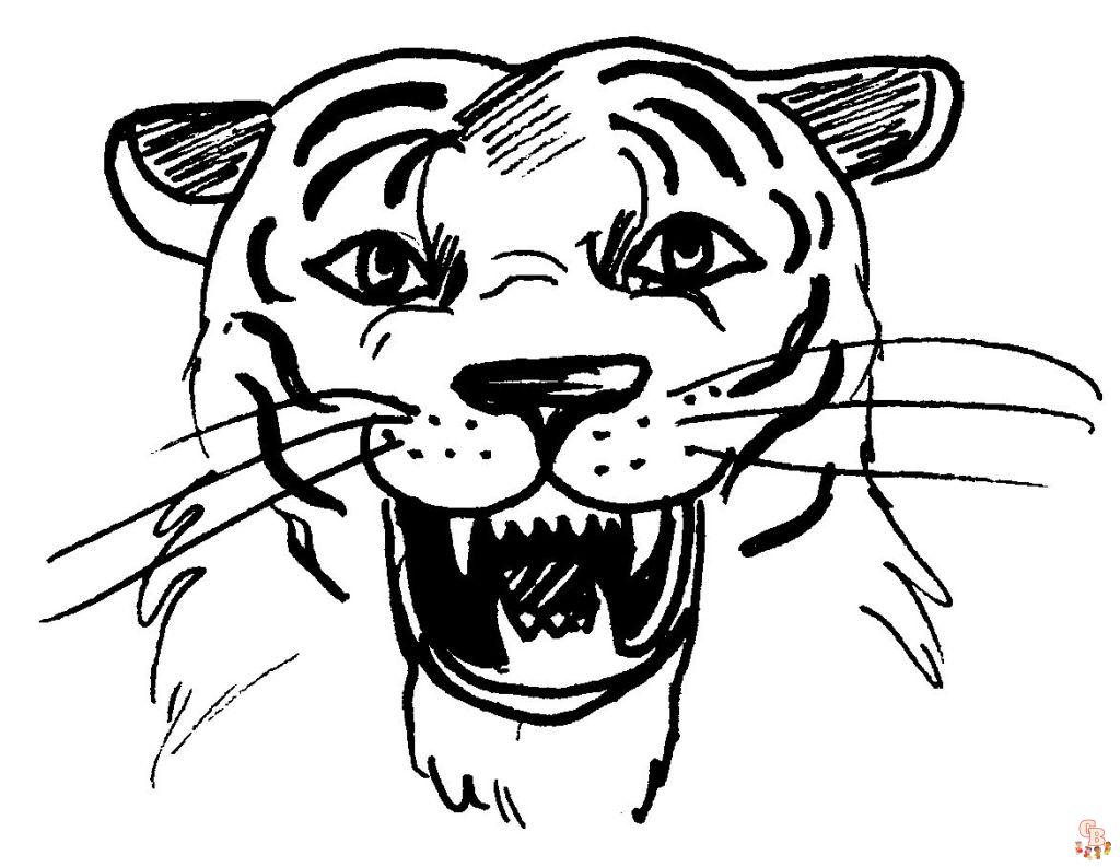 Coloriage Tigre pour Enfant - Les plus beaux modèles à imprimer