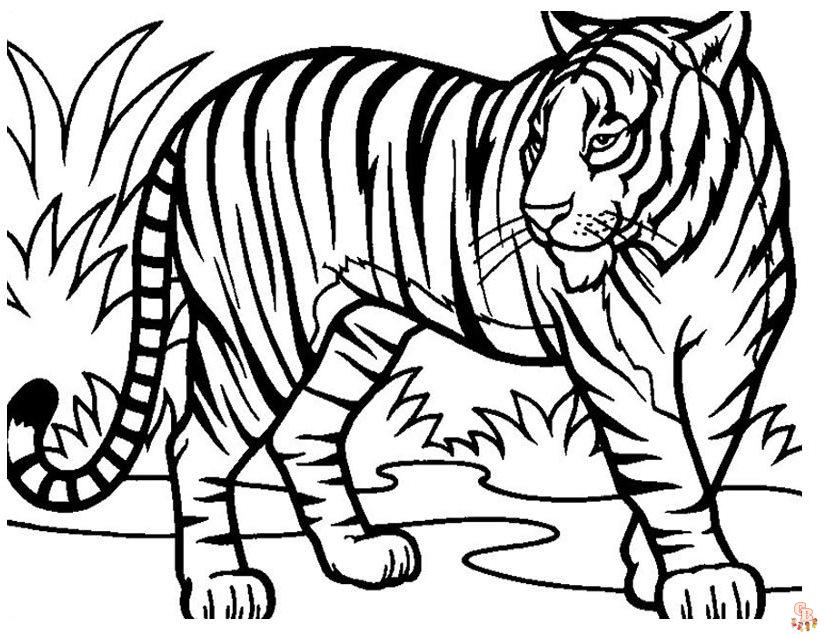 Coloriage Tigre pour Enfant - Les plus beaux modèles à imprimer