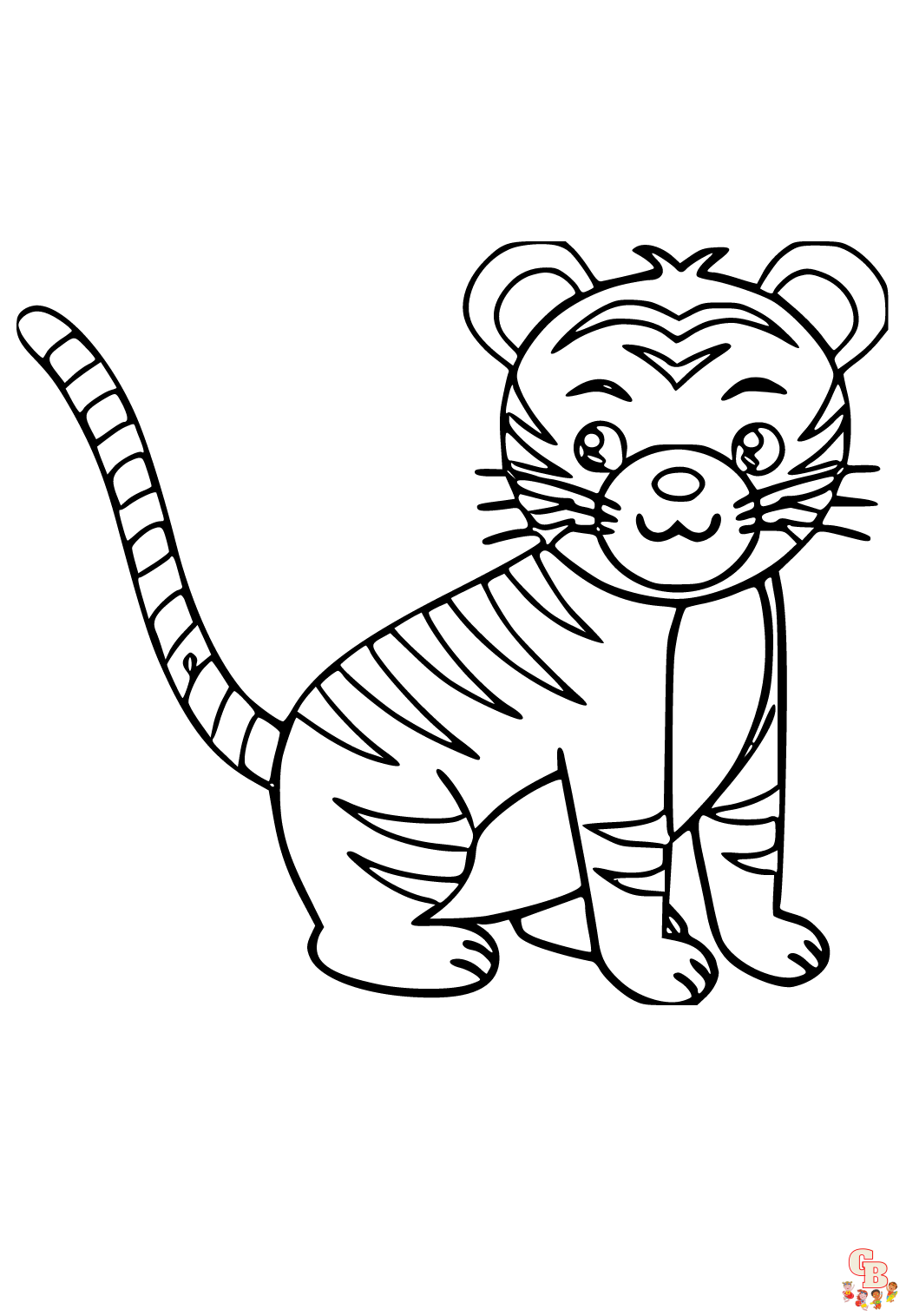 Coloriage Tigre pour Enfant - Les plus beaux modèles à imprimer