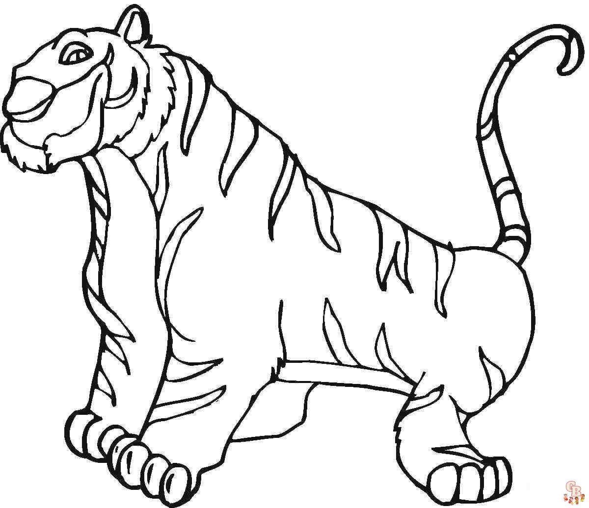 Coloriage Tigre pour Enfant - Les plus beaux modèles à imprimer