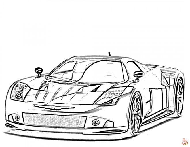 Les meilleurs coloriages de voitures de courses en ligne - Coloriage voiture de course gratuit