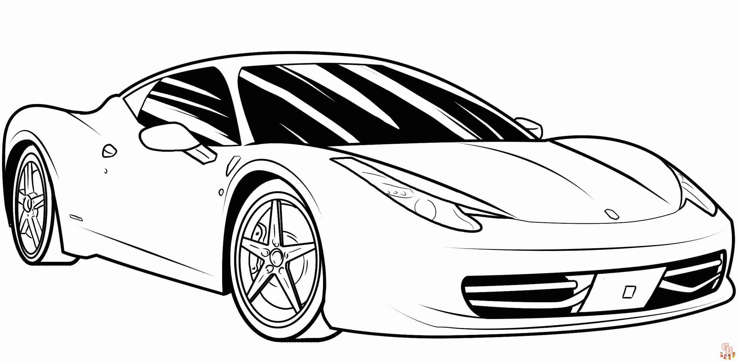 Les meilleurs coloriages de voitures de courses en ligne - Coloriage voiture de course gratuit