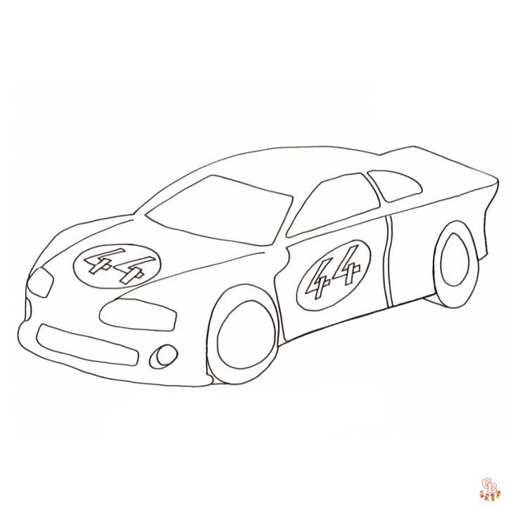 Les meilleurs coloriages de voitures de courses en ligne - Coloriage voiture de course gratuit