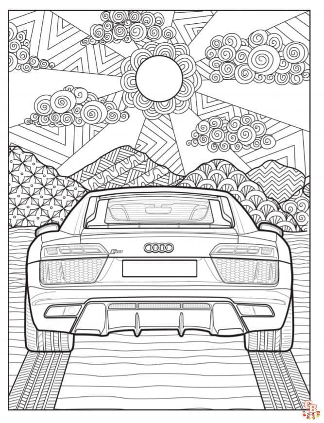 Les meilleurs coloriages de voitures de courses en ligne - Coloriage voiture de course gratuit