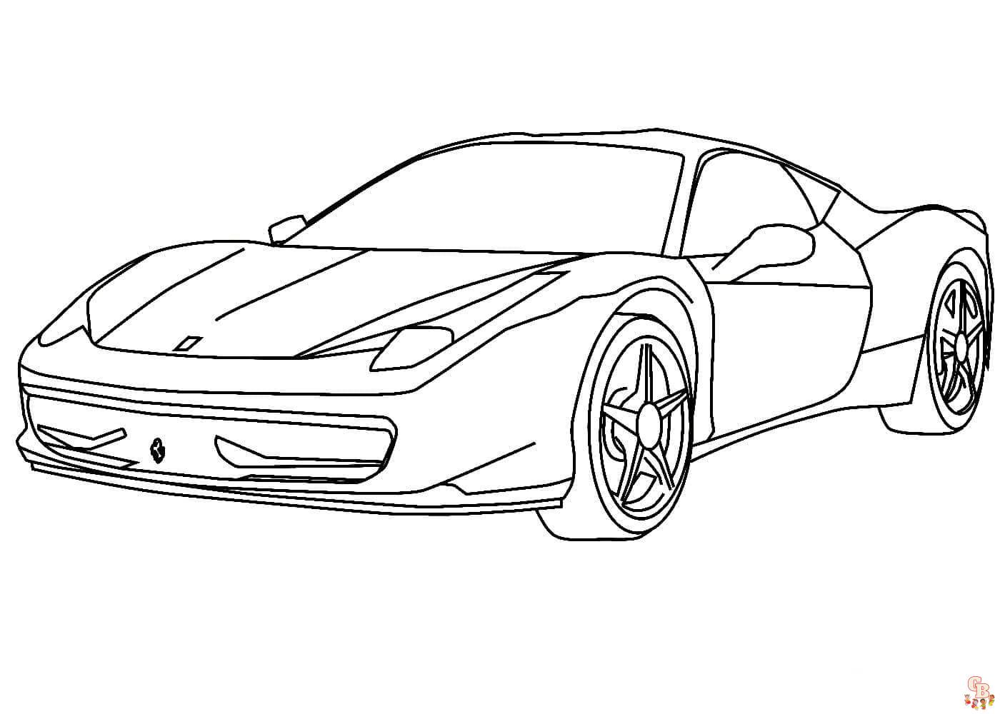 Les meilleurs coloriages de voitures de courses en ligne - Coloriage voiture de course gratuit