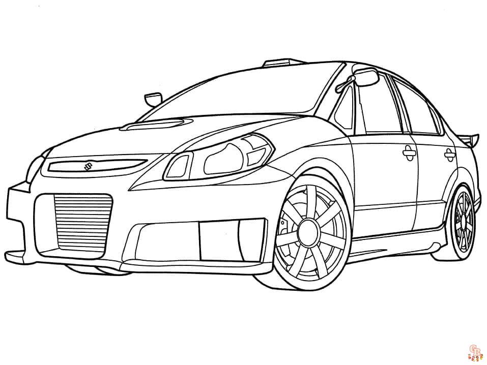 Les meilleurs coloriages de voitures de courses en ligne - Coloriage voiture de course gratuit