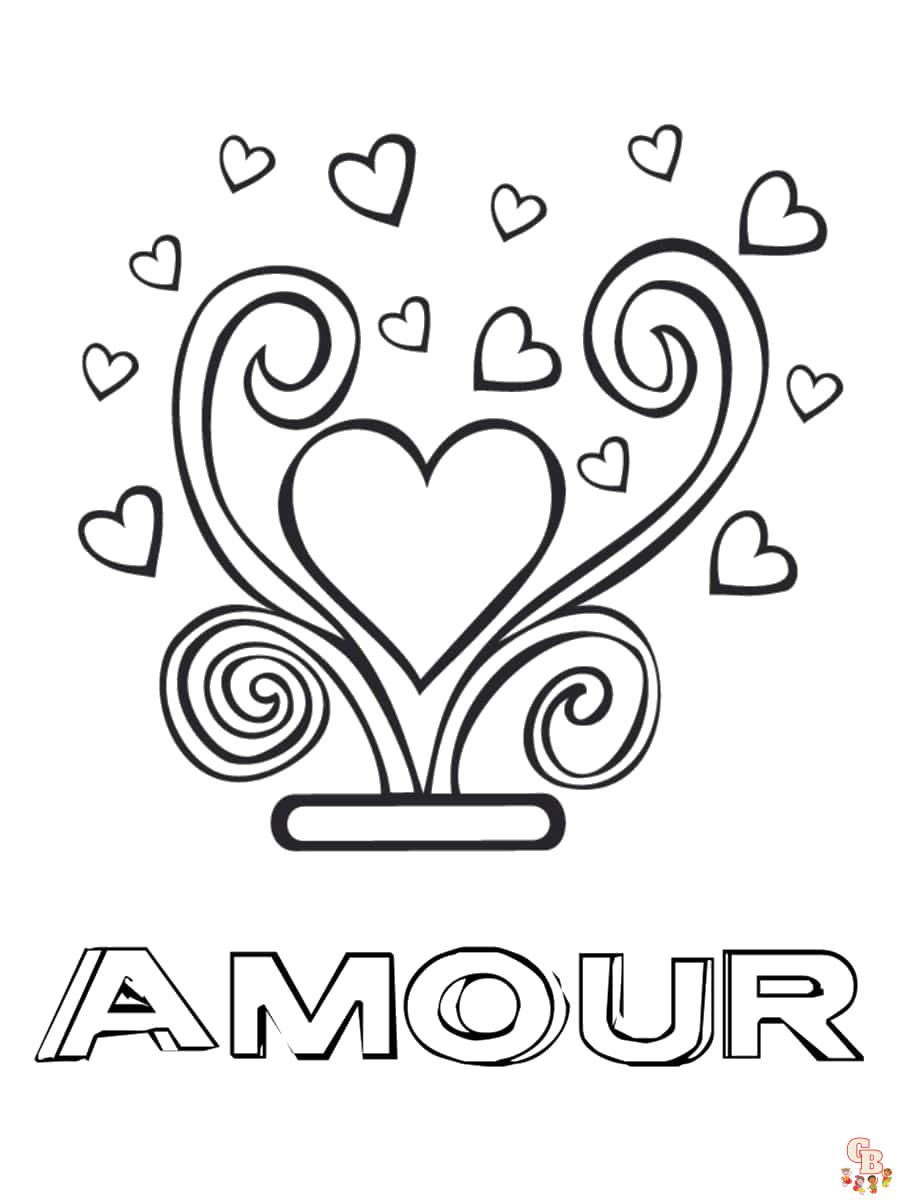 Coloriage Amour