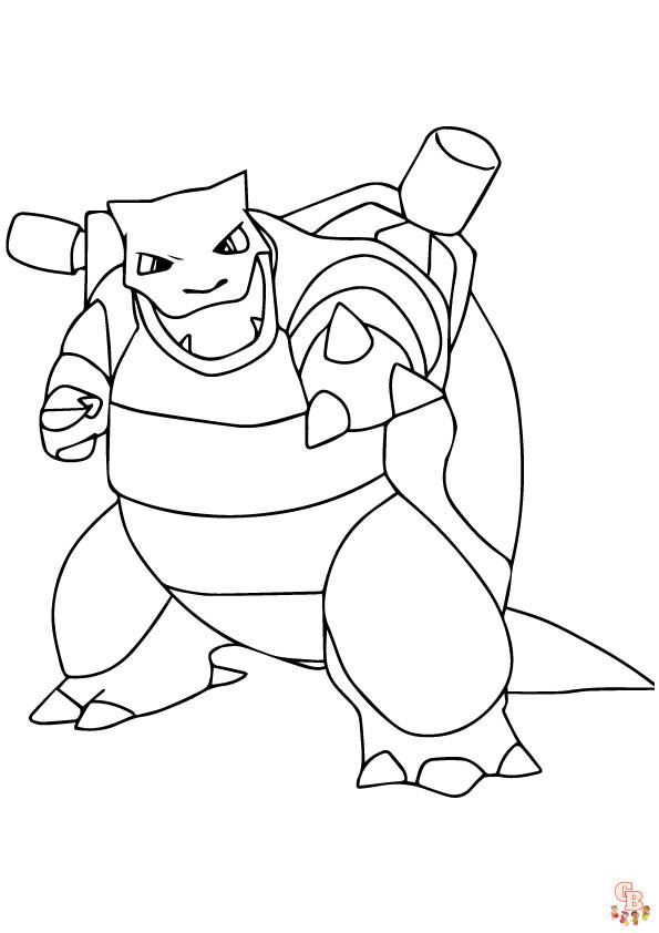 Coloriage Blastoise