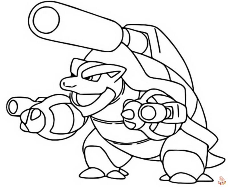 Coloriage Blastoise