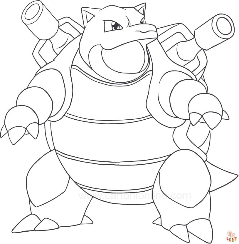 Coloriage Blastoise