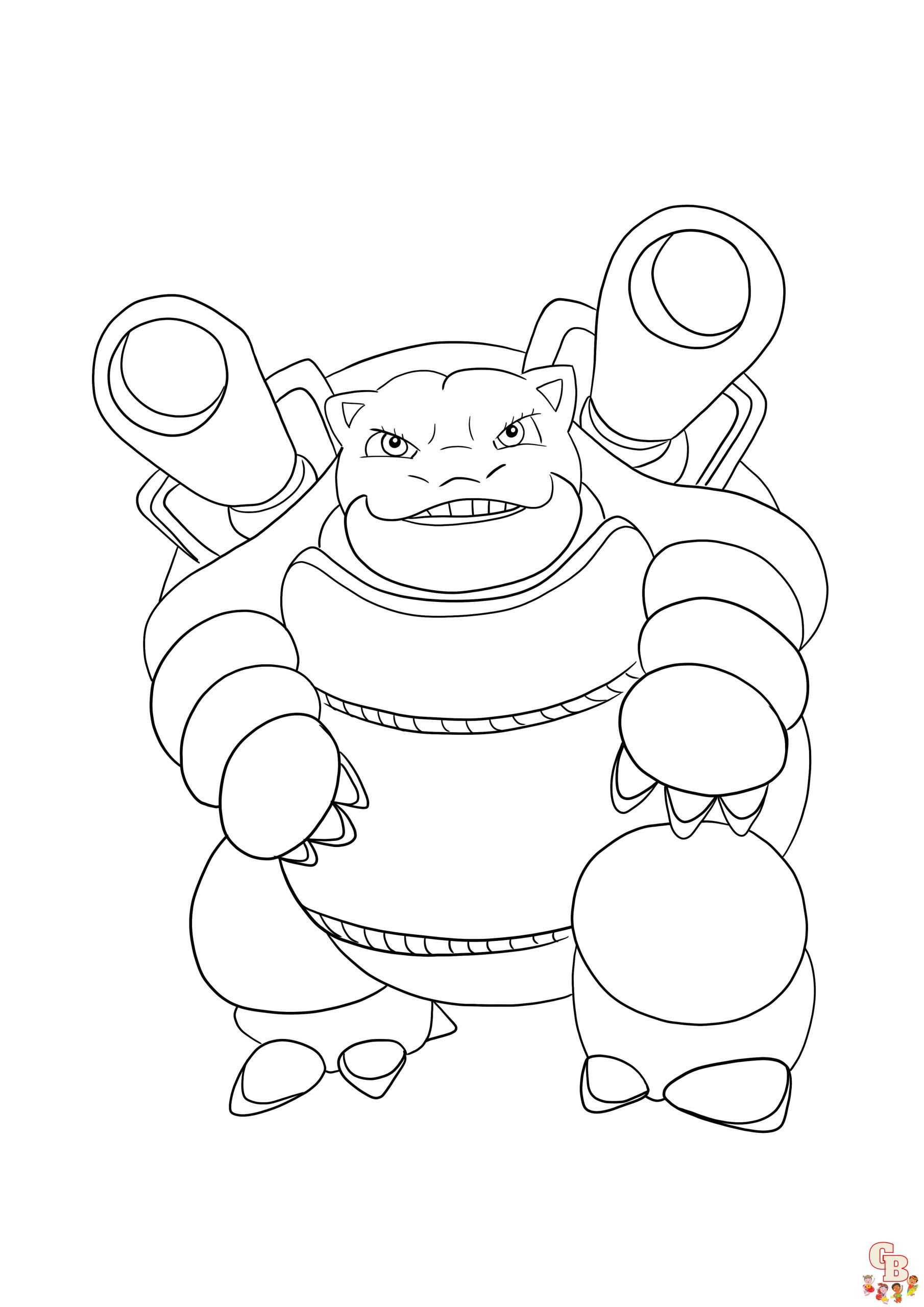 Coloriage Blastoise