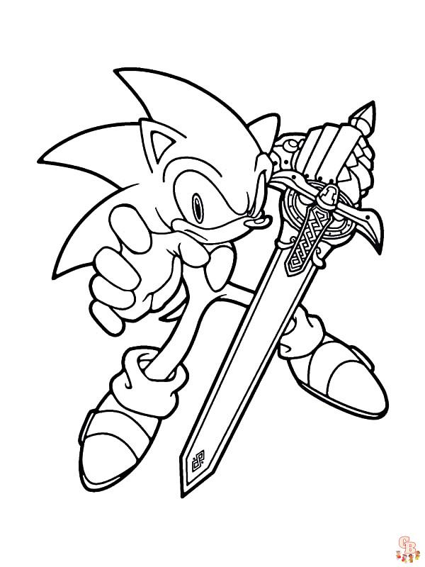 Coloriage Dark Sonic