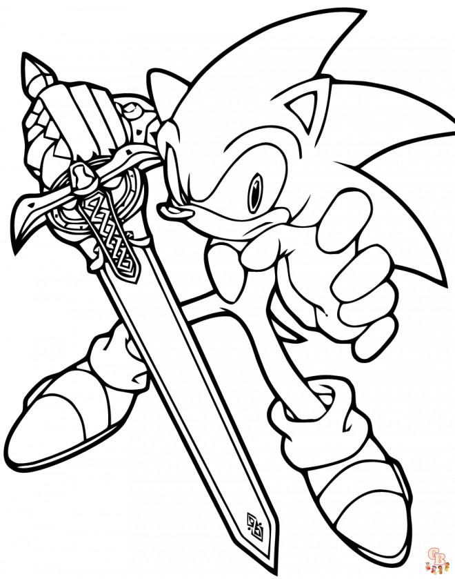 Coloriage Dark Sonic