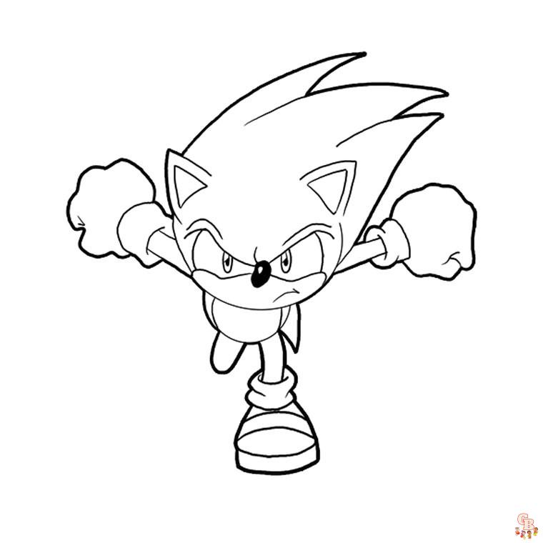 Coloriage Dark Sonic