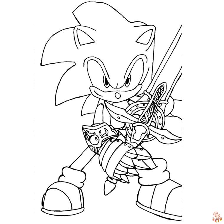 Coloriage Dark Sonic