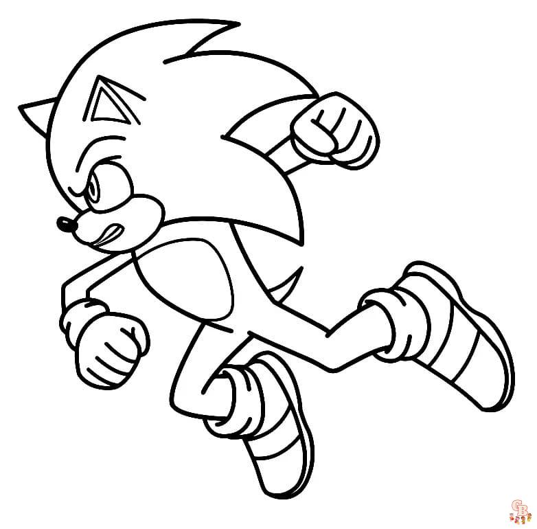 Coloriage Dark Sonic