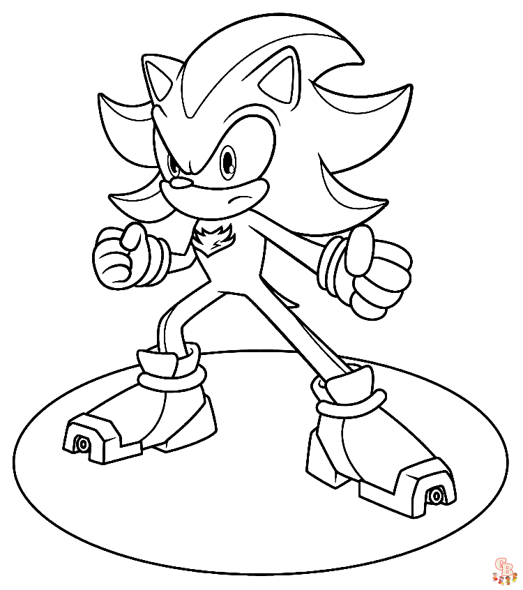 Coloriage Dark Sonic