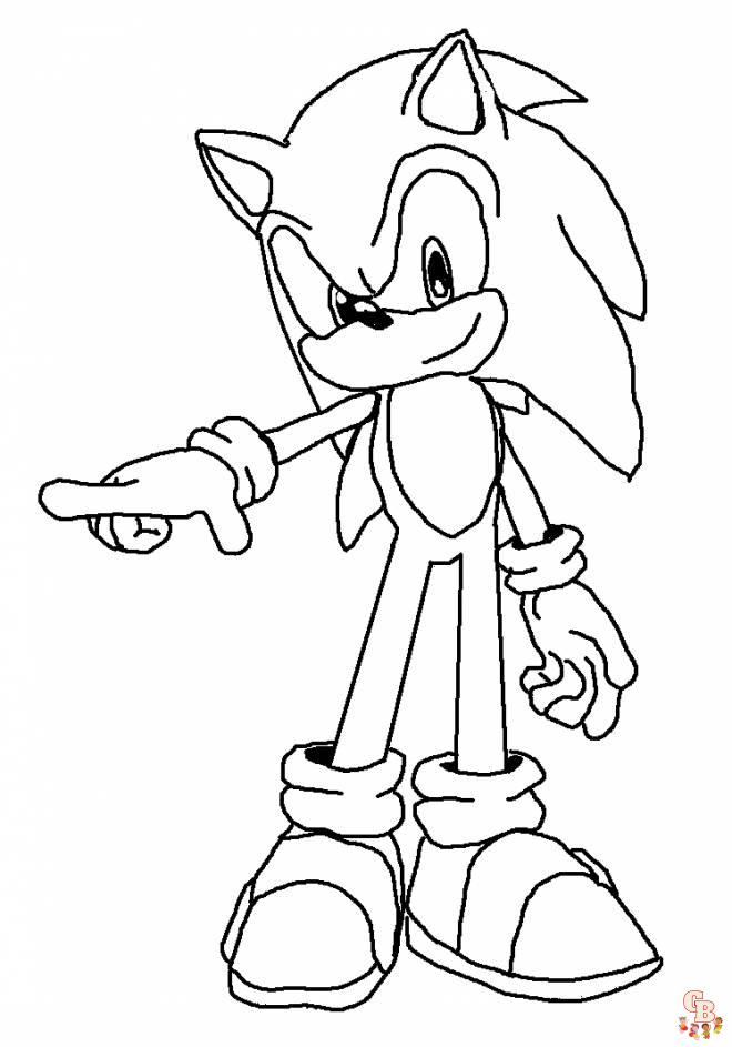 Coloriage Dark Sonic