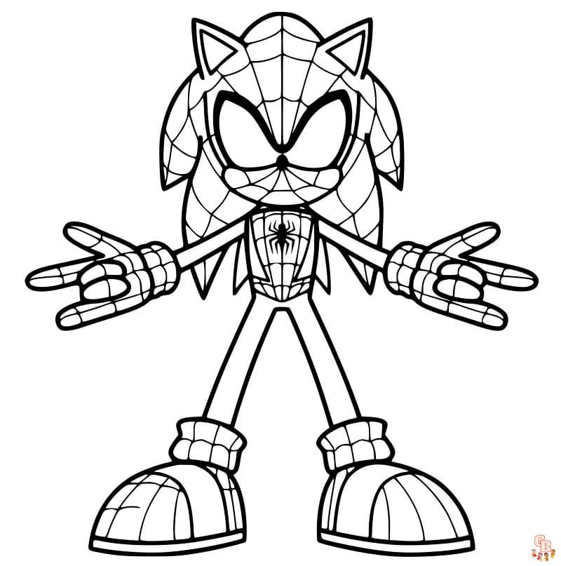 Coloriage Dark Sonic