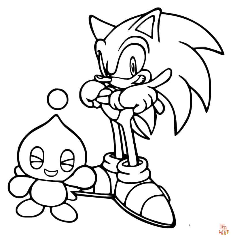 Coloriage Dark Sonic