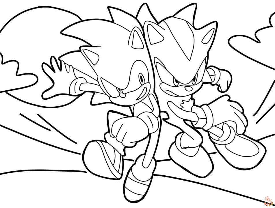 Coloriage Dark Sonic