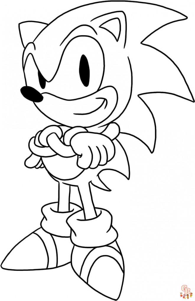 Coloriage Dark Sonic