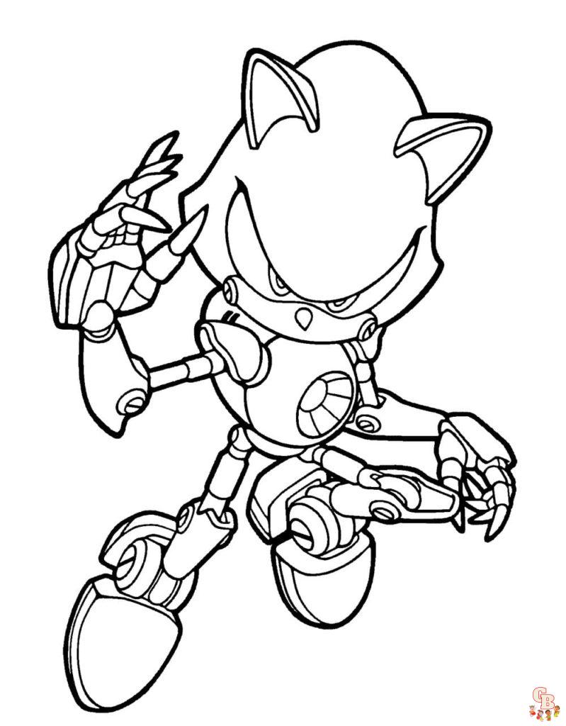 Coloriage Dark Sonic