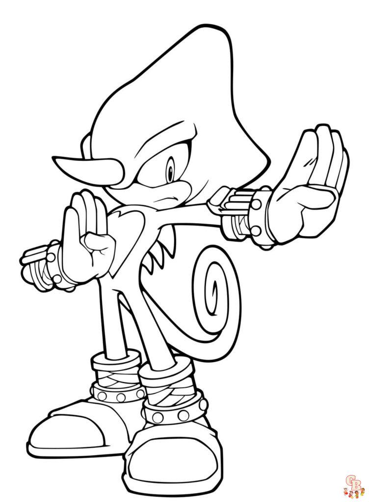 Coloriage Dark Sonic