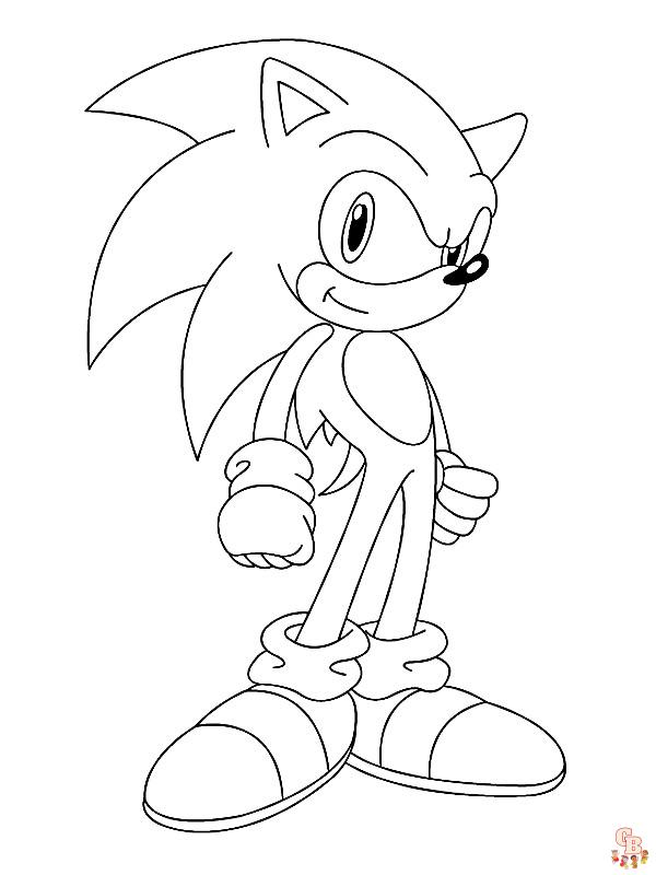 Coloriage Dark Sonic