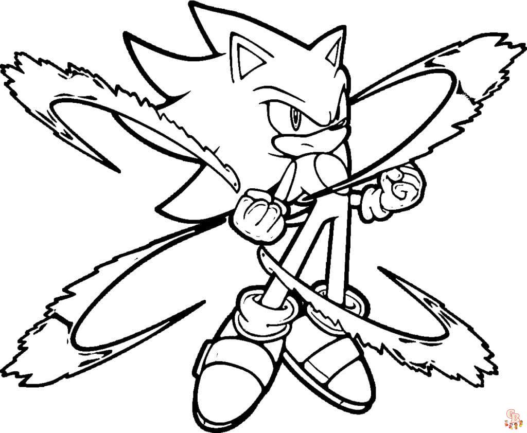 Coloriage Dark Sonic