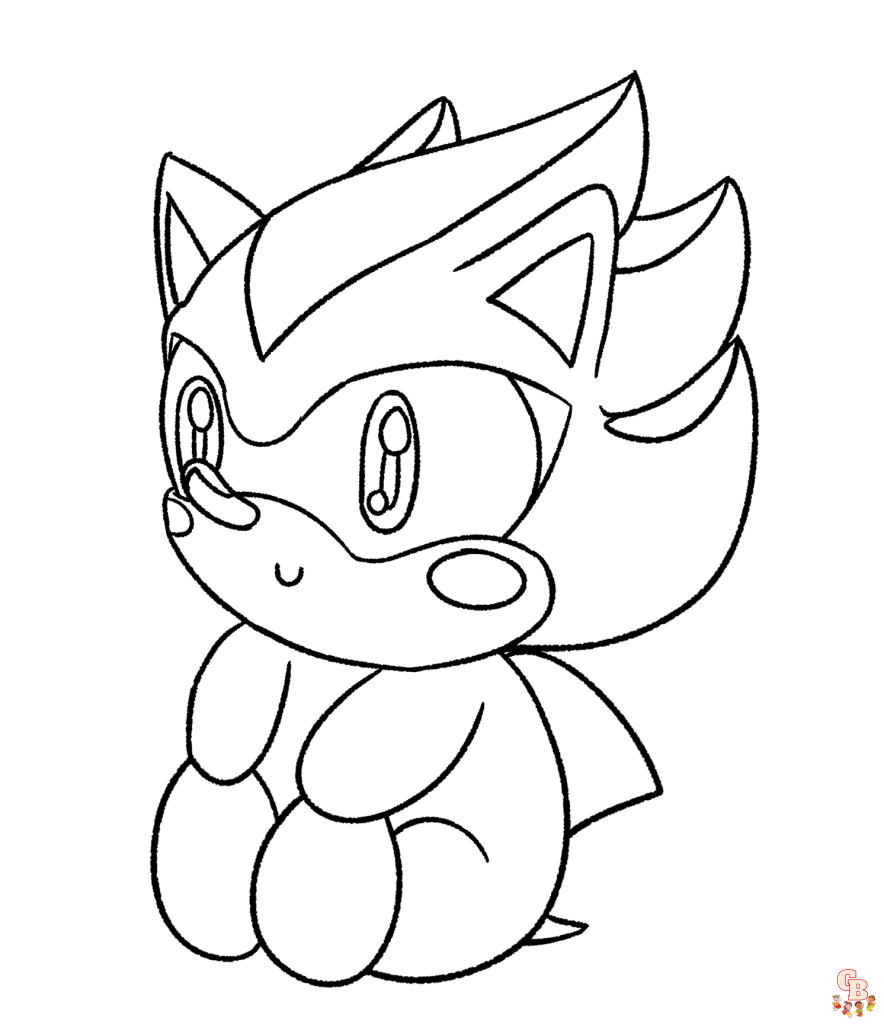 Coloriage Dark Sonic